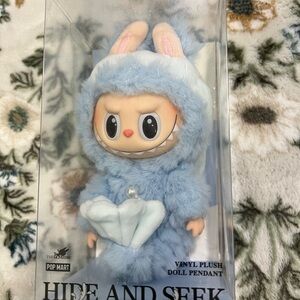 Hide and Seek Blue Vinyl Plush Doll Pendant popmart mermaid labubu